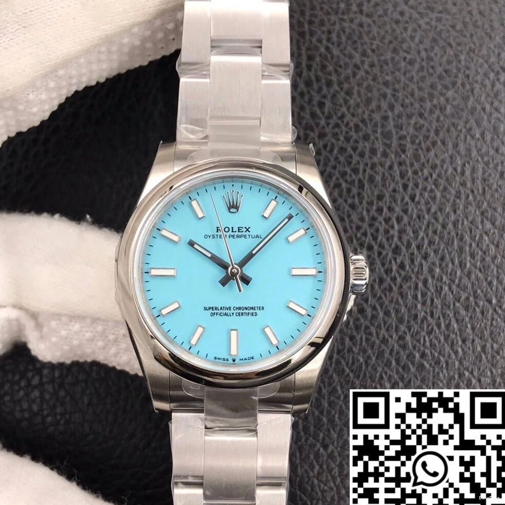 Factory 31MM Oyster EW Perpetual Turquoise Rolex Dial M277200-0007 Blue 1013